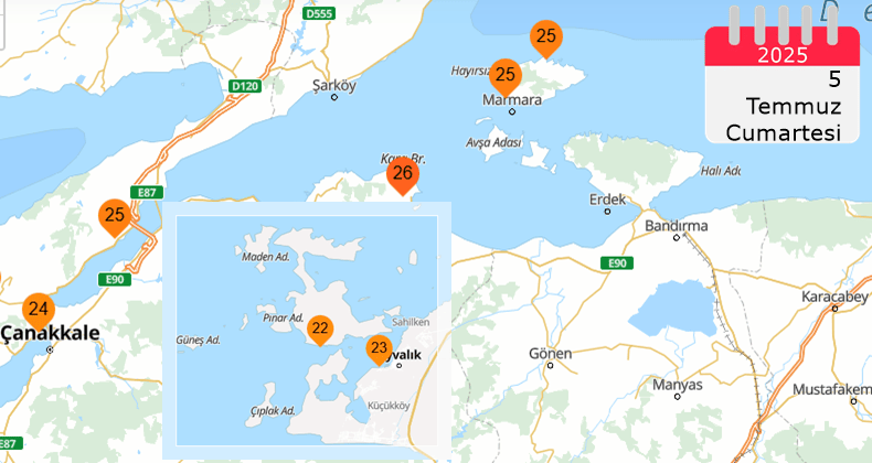 Balıkesir’de deniz suyu sıcaklıkları ideal