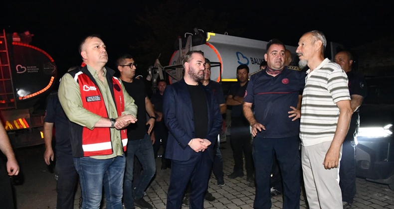 Balıkesir İtfaiyesi’nden yangınla soluksuz mücadele