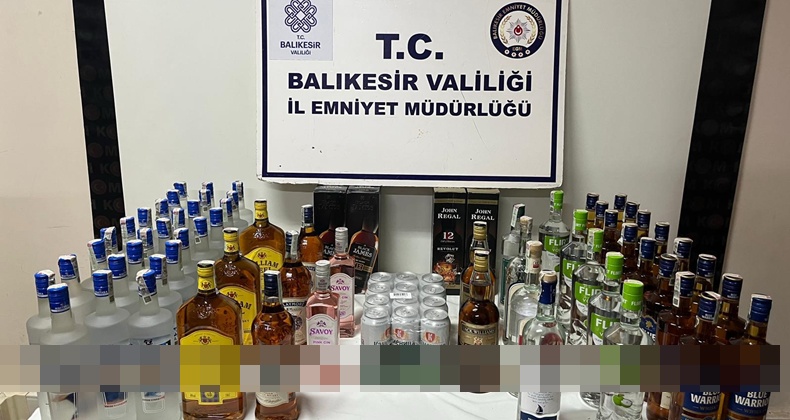 Balıkesir ve Edremit’te Kaçak Sigara ve Alkol Operasyonu