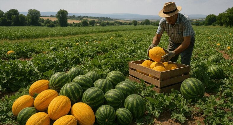 Balıkesir’de Kavun ve Karpuz Hasadı Ekonomiye Can Katıyor