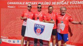 Karesi Master Yüzme Takımı Çanakkale Boğazı’nda Balıkesir’i temsil etti