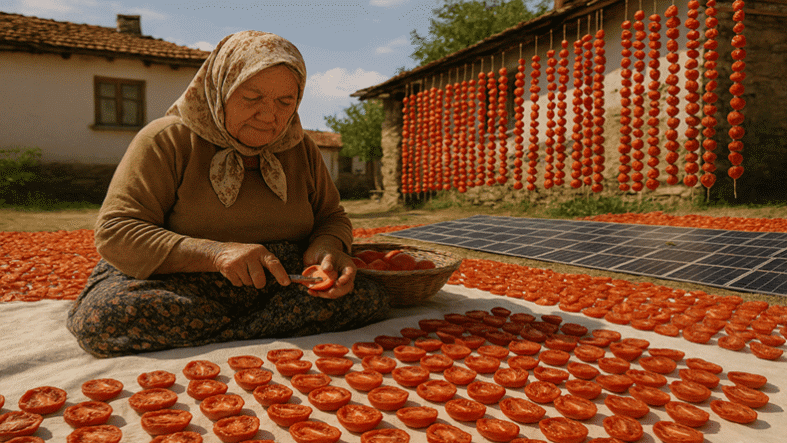 Kış Hazırlıkları İçin Domates Kurutma Gelenekten Günümüze Lezzetli Bir Serüven