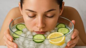 Doğal Botoks Etkisi: Salatalık, Limon ve Buz ile Cildinizi Yenileyin