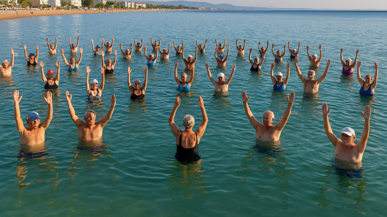 Ayvalık’ta Sağlıklı Yaşamın Yeni Trendi Denizin İçinde Spor
