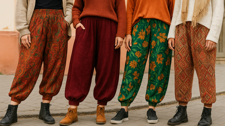 Balıkesir’de Sonbahar-Kış Modasının Yeni Trendi Şalvar Pantolonlar