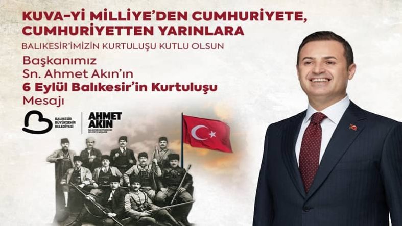 Başkan Akın, Balıkesir’in kurtuluşunun 103’üncü yıldönümünü kutladı