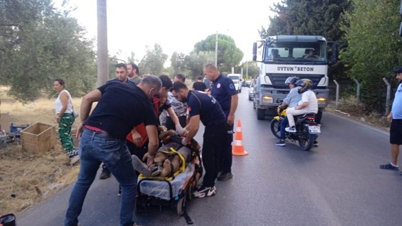 Edremit'te trafik kazası 1 yaralı