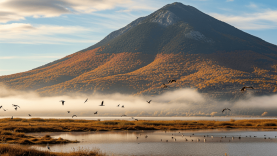Fotoğrafçıların Sonbahar Rotası: Manyas Gölü ve Kazdağları’nda Sonbahar Manzaralarına Yoğun İlgi