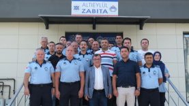 Hakan Şehirli’den Zabıta Ekibine Pastalı Kutlama