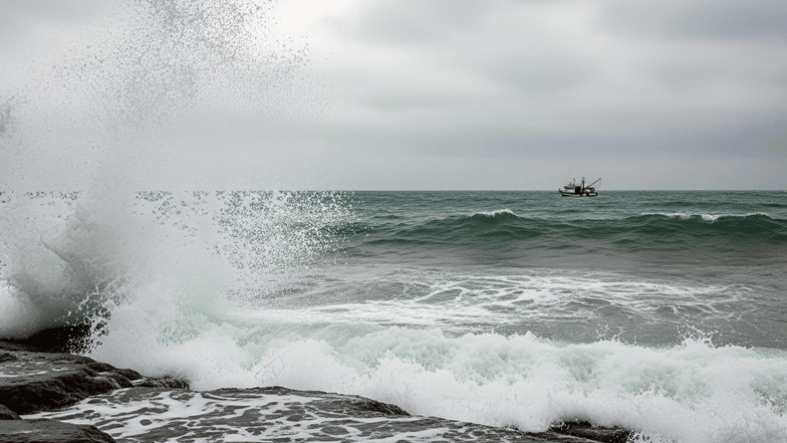 Marmara Denizi’nde sonbahar dalgaları