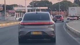 TOGG’un yeni sedan modeli T10F Ayvalık’ta seyir halinde görüntülendi