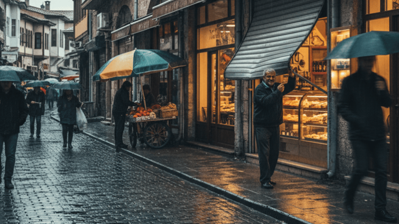 Balıkesir’de Yağmur Mevsimi Esnafı Nasıl Etkiliyor