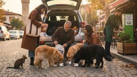 Balıkesirliler Sokak Hayvanlarını Unutmuyor Çantada, Bagajda Hep Bir Mama Var