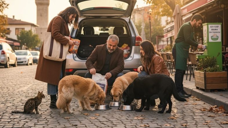 Balıkesirliler Sokak Hayvanlarını Unutmuyor Çantada, Bagajda Hep Bir Mama Var
