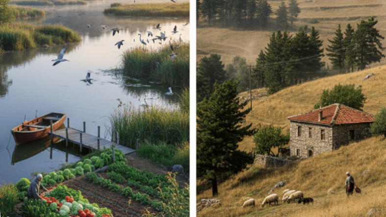 Manyas mı İvrindi mi Kuş Cenneti mi, Dağ Köyü mü