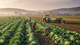 Manyas’ta Kış Sebzeleri Tarlaya İndi: Lahana ve Karnabahar Sezonu Başladı