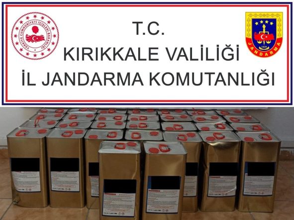 Kırıkkale’de kargo şubesinde 170 litre kaçak alkol ele geçirildi