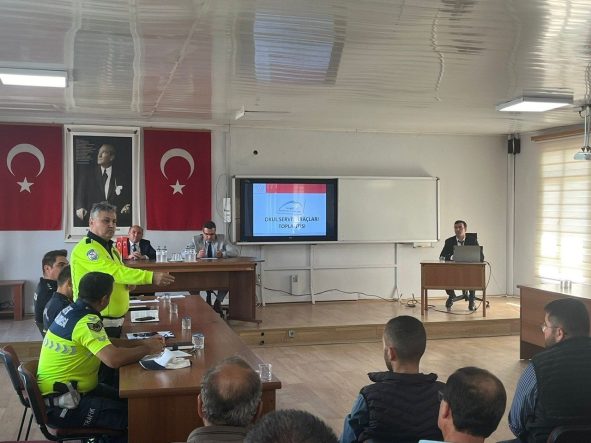 Sarıgöl’de okul servislerine yönelik toplantı