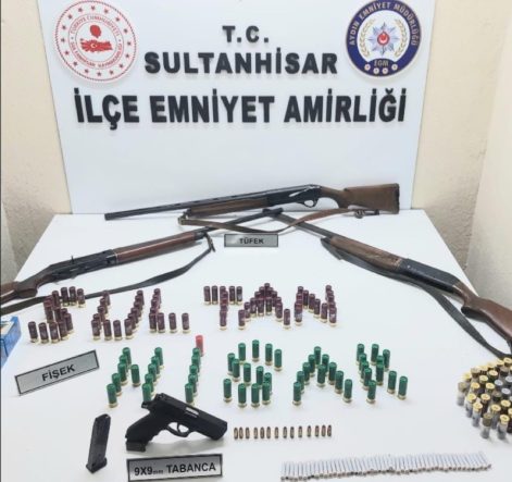 Sultanhisar’da ruhsatsız silah operasyonu: 1 yakalama