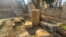 Balıkesir’de 7 metreden Bizans sütunu çıktı