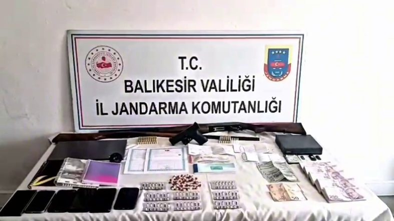  Balıkesir'de suç örgütüne darbe 5 tutuklama
