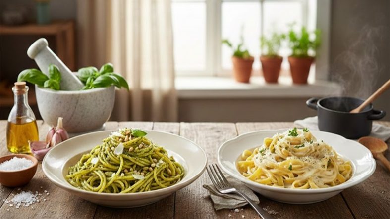 Restoran Tadında Makarna Sosları Evde Nasıl Yapılır Pesto’dan Alfredo’ya Tüm Tarifler Bir Arada