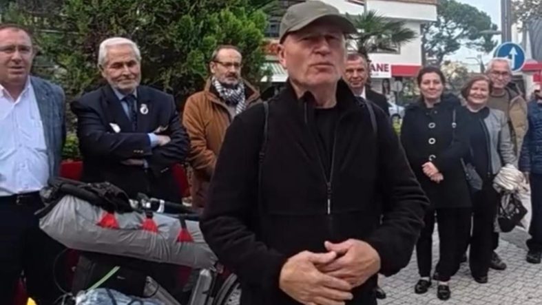 Susurluklu Fahrettin Şener, bisikletle umre yolculuğuna çıktı