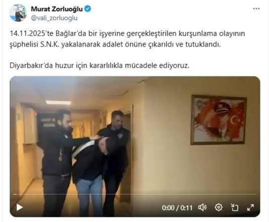 Diyarbakır’da bir iş yerini kurşunlayan şahıs yakalandı