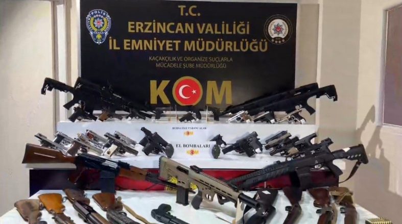 Erzincan merkezli 35 ilde silah ticareti operasyonu: 9 tutuklama
