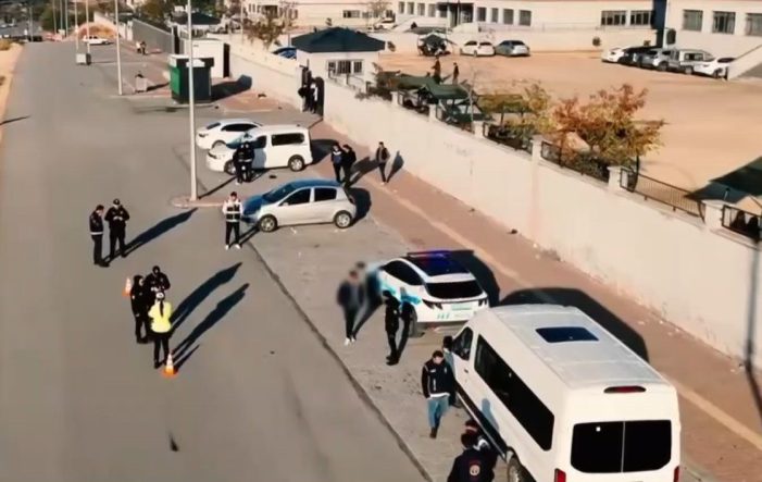 Gaziantep’te okul çevrelerinde dron destekli huzur uygulaması