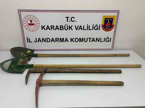 Karabük’te izinsiz kazı yapan 3 kişi suçüstü yakalandı
