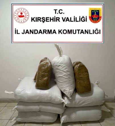Kırşehir’de jandarmadan kaçak tütün operasyonu