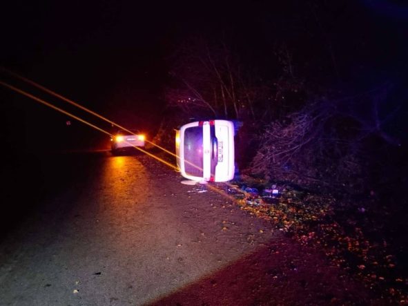 Tokat’ta otomobil kontrolden çıktı: 1 yaralı