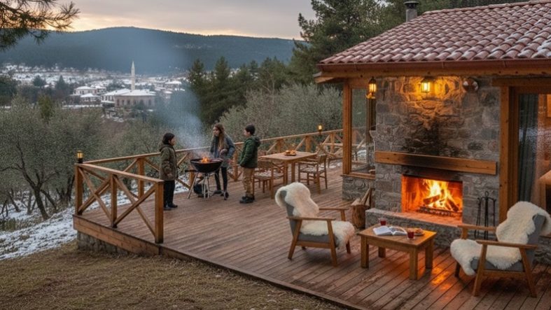 Ayvalık Kış Turizmiyle Yükselişte Şömineli Dağ Evleri Yılbaşında Doluluğa Yaklaştı