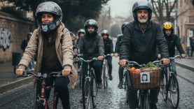 Balıkesir’de Bisikletlilerin Yeni Trendi: Motor Kaskı!