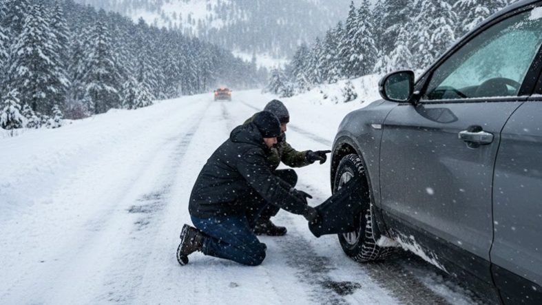 Sürücüler Merak Ediyor Balıkesir’de Kar Çorabı Kullanmak Yeterli mi