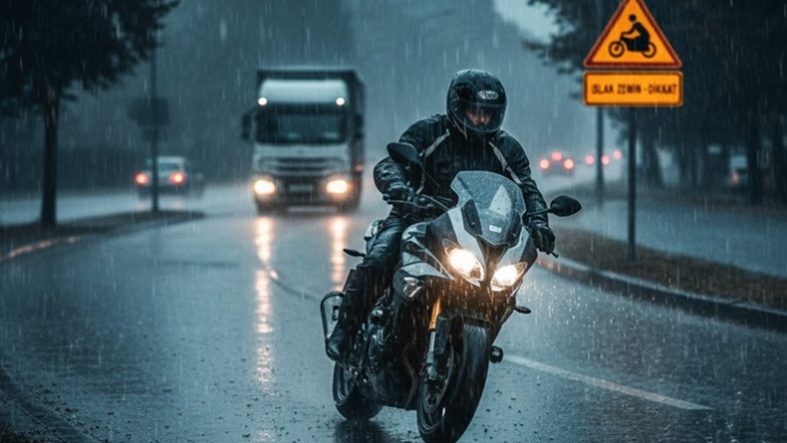 Yağmurda Motosiklet Sürüşü İçin Hayat Kurtaran Teknikler Motorculara Uzman Uyarısı