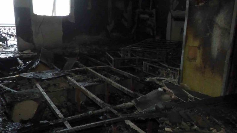Van’da otel restoranındaki yangının boyutu gün ağarınca ortaya çıktı