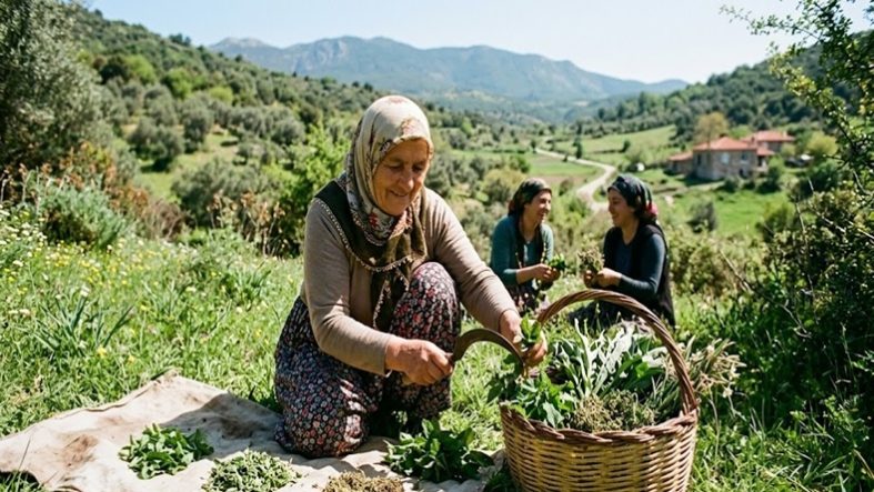 Balıkesir’de Bahar Gelince Toplanan Şifalı Otlar