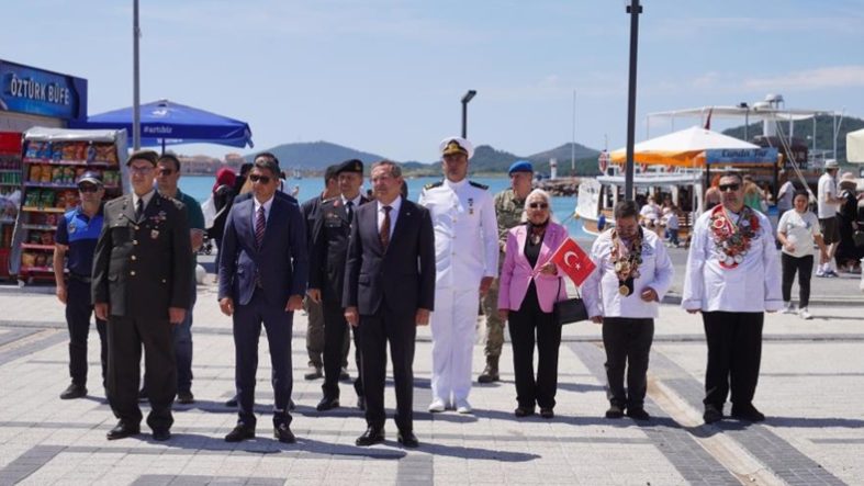 Ayvalık'ta milli mücadelenin ilk kurşunun 107. yıldönümü kutlandı