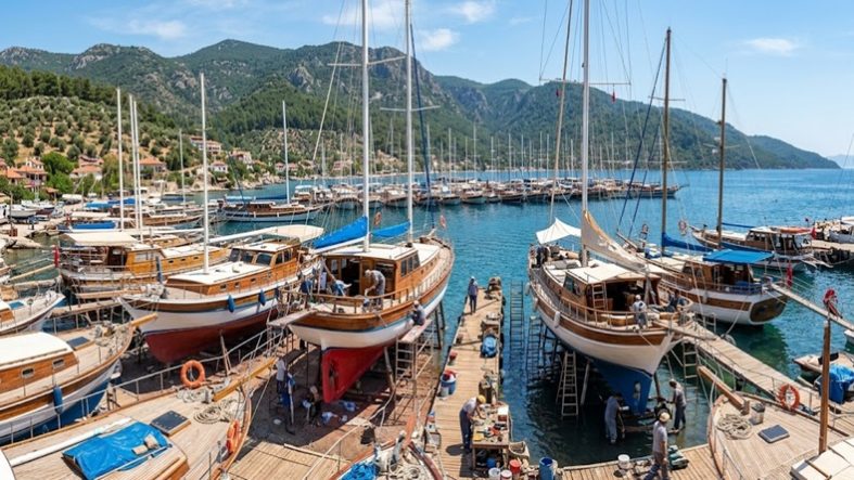 Balıkesir’de Tekneler Yaz Sezonuna Hazırlanıyor