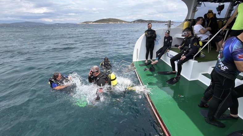 Ayvalık’ta bin 500 yıllık Bizans batığı sportif dalışa açıldı