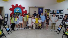 Balıkesir'de minik ressamların büyük eserleri göz doldurdu