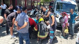 Burhaniye’de Talihsiz Kaza Elektrikli Bisiklet Pedalı Çocuğun Bacağına Saplandı (1)