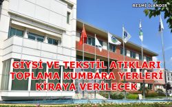 Gönen Belediyesi Giysi ve Tekstil Atıkları Toplama Kumbara Yerlerini Kiraya Verecek