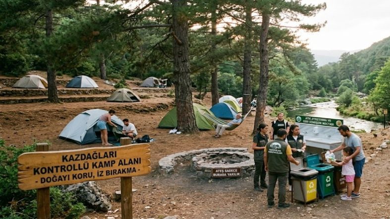 Kazdağları’nda Kamp Yapanların Sayısı Arttı Doğa Alarm Veriyor mu
