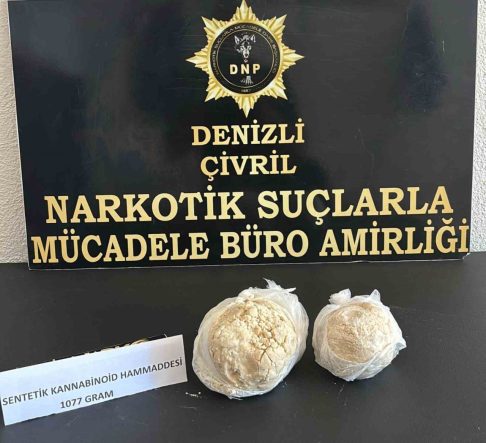 Denizli’de 1 milyon kullanımlık uyuşturucu madde ele geçirildi