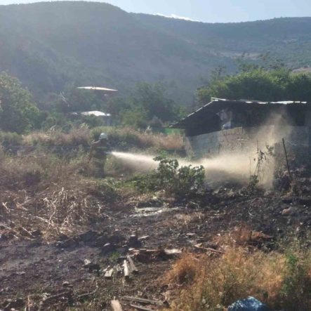 Hassa’da bahçe yangını