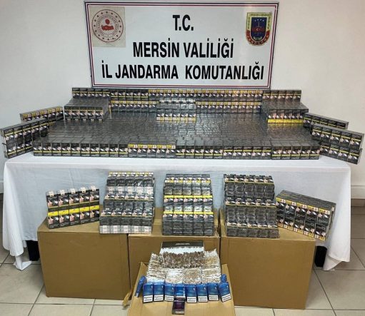 Mersin’de kaçak makaron operasyonu: 2 gözaltı