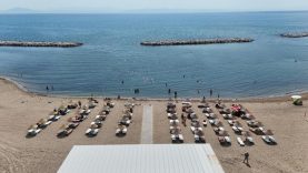 Ayvalık'ta Yeni Kum Adası Plajı hizmete açıldı